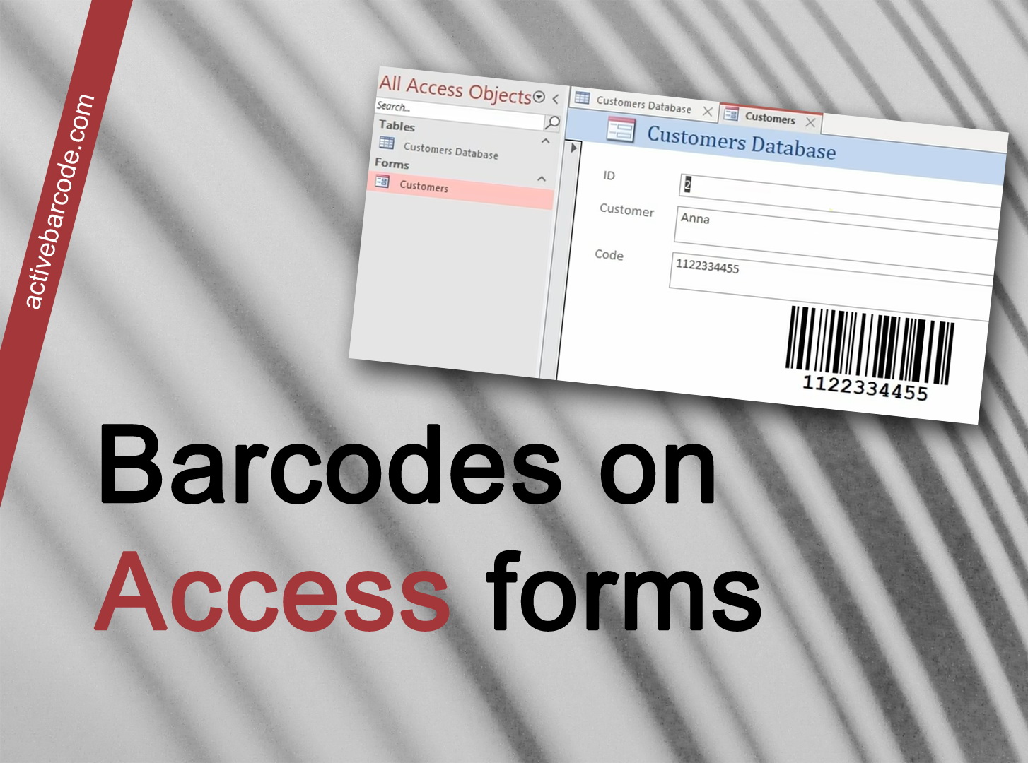 ActiveBarcode: So fügen Sie Barcodes zu einem Formular hinzu.