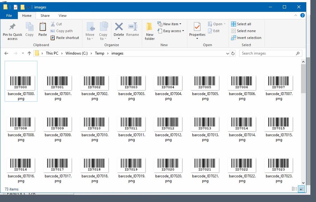 ActiveBarcode: Wie man Barcodes in Serie als Bilddateien exportiert.